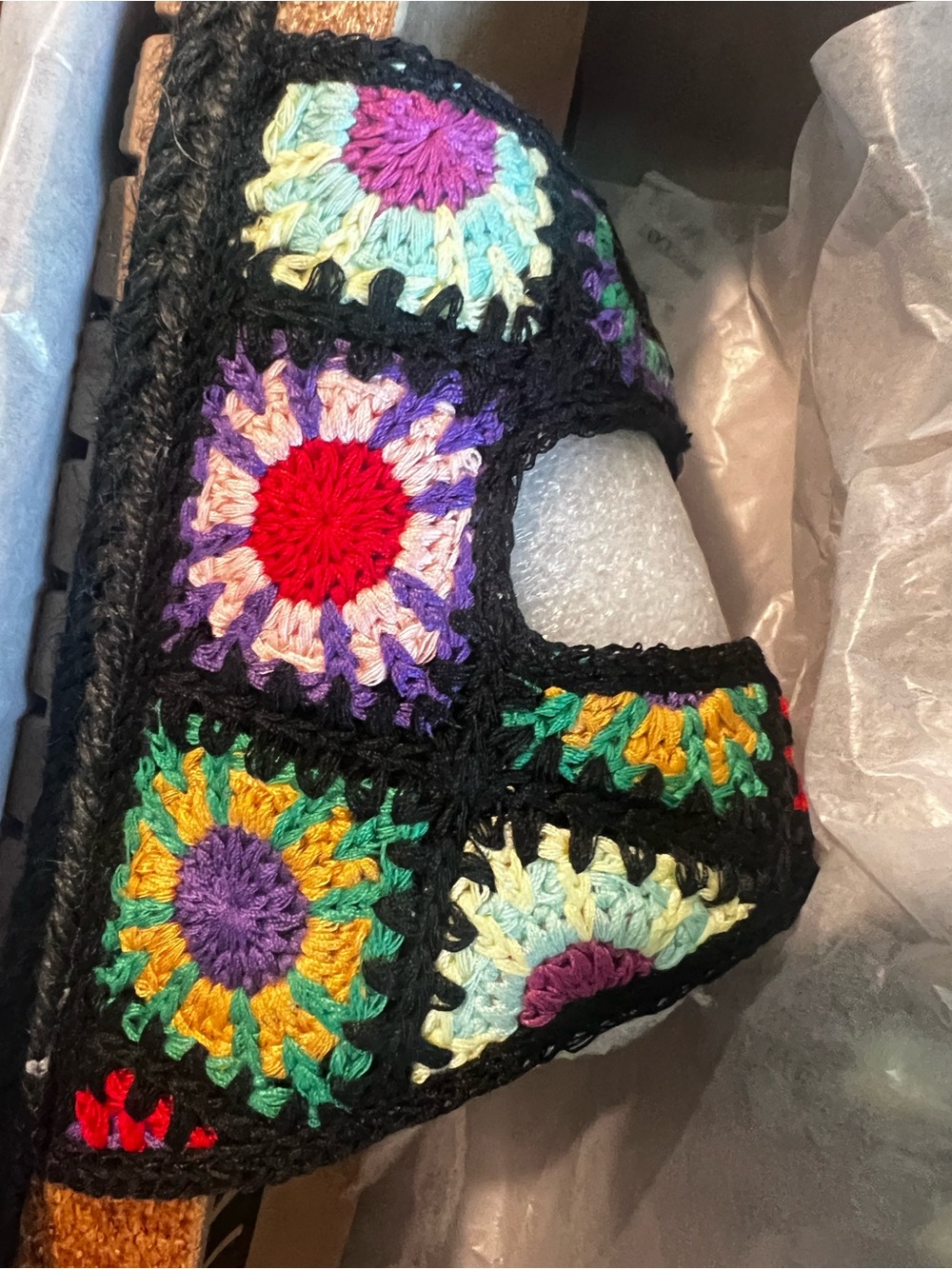 Dirty Laundry Timeless Black Crochet Slide Sandals – Size 6.5 / EU 37 - Picture 5 of 8